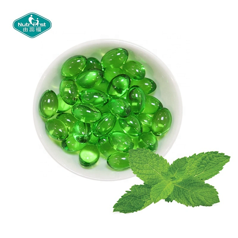 Custom Label Herb Plant Supplements Peppermint Oil Enteric Coated Sofgel Capsules with Bespoke Packing