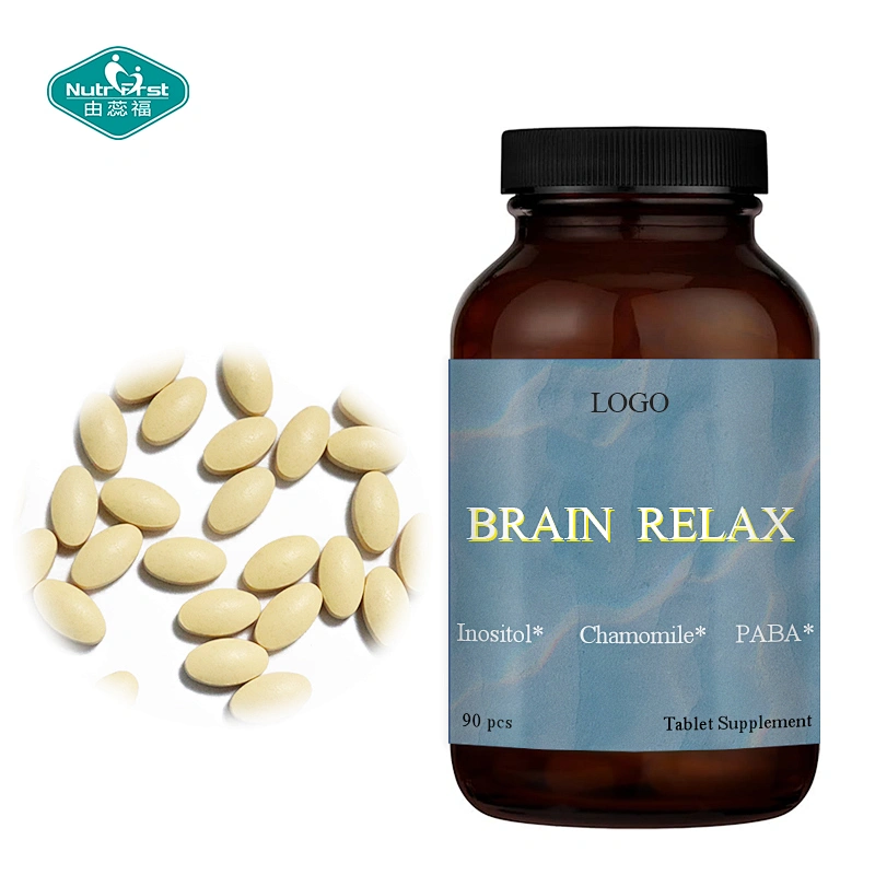 Paquete a medida 100% mezcla de hierbas naturales multivitamina inositol PABA tableta en polvo de flor de manzanilla