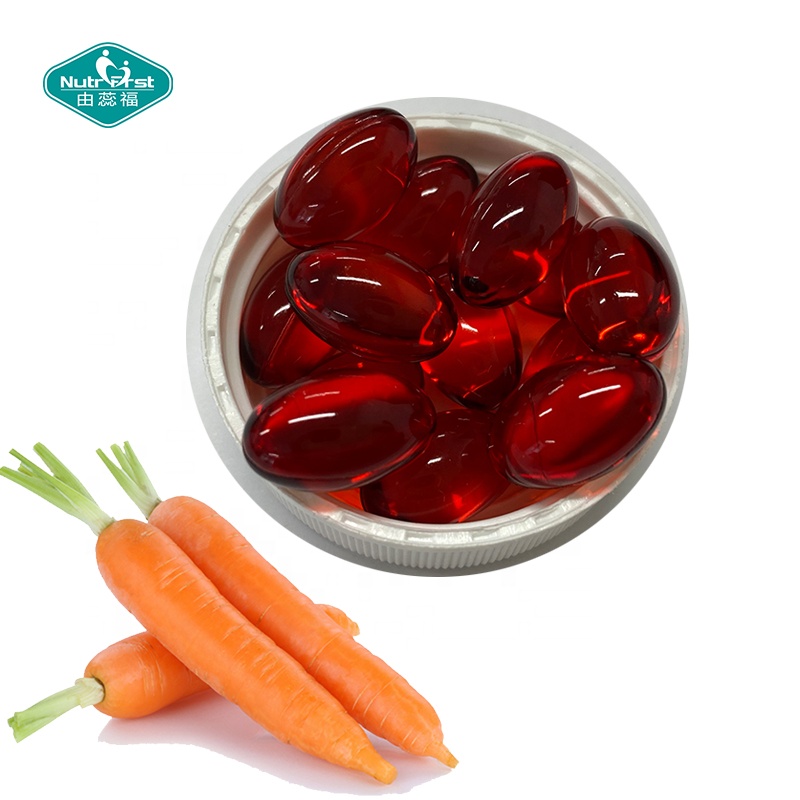 Cápsulas de vitamina ABDK de formulación a medida Nutrifirst 10000IU cápsulas blandas de vitamina A suplementos de palmitato de retinilo