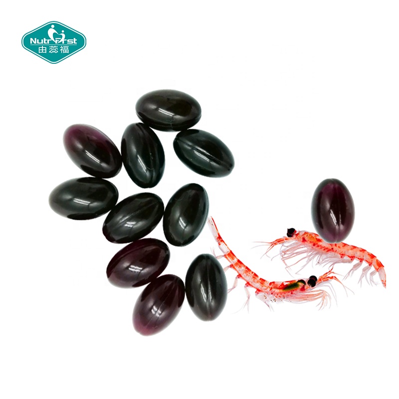 Cápsula de gel suave de astaxantina de 1000 mg de aceite de krill antártico OEM de etiqueta privada Nutrifirst con Omega 3 EPA DHA