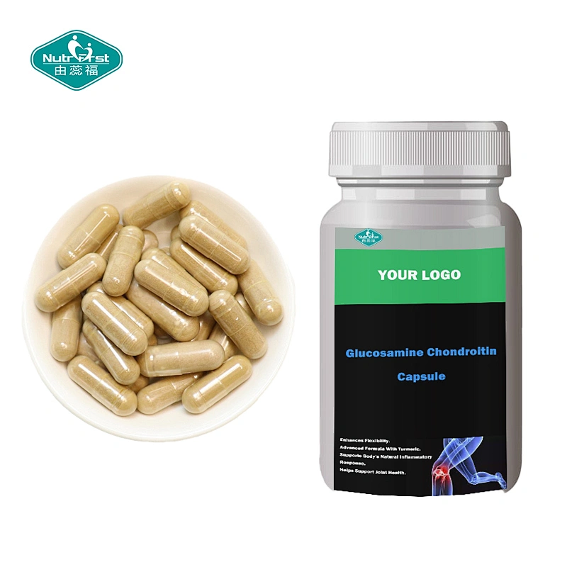 Sulfato de glucosamina Nutrifirst 2KCL Sulfato de condroitina Extracto de Boswellia Cápsula de densidad ósea con quercetina de cúrcuma