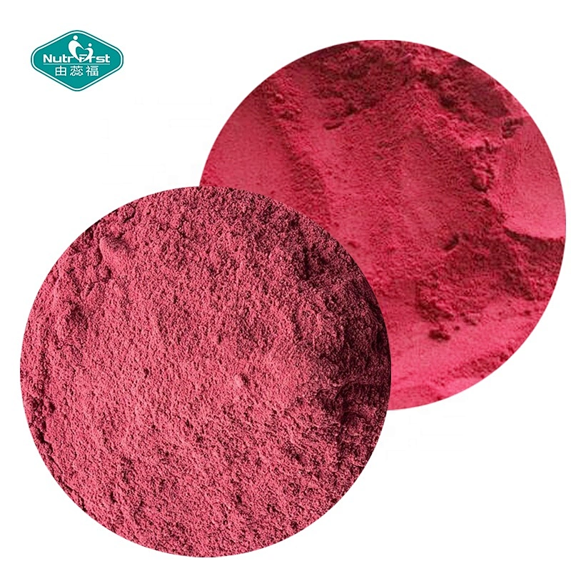 Nutrifirst Superalimento sin OGM Sin gluten Super Reds Frutas y verduras Polifenoles en polvo Soporte antioxidante