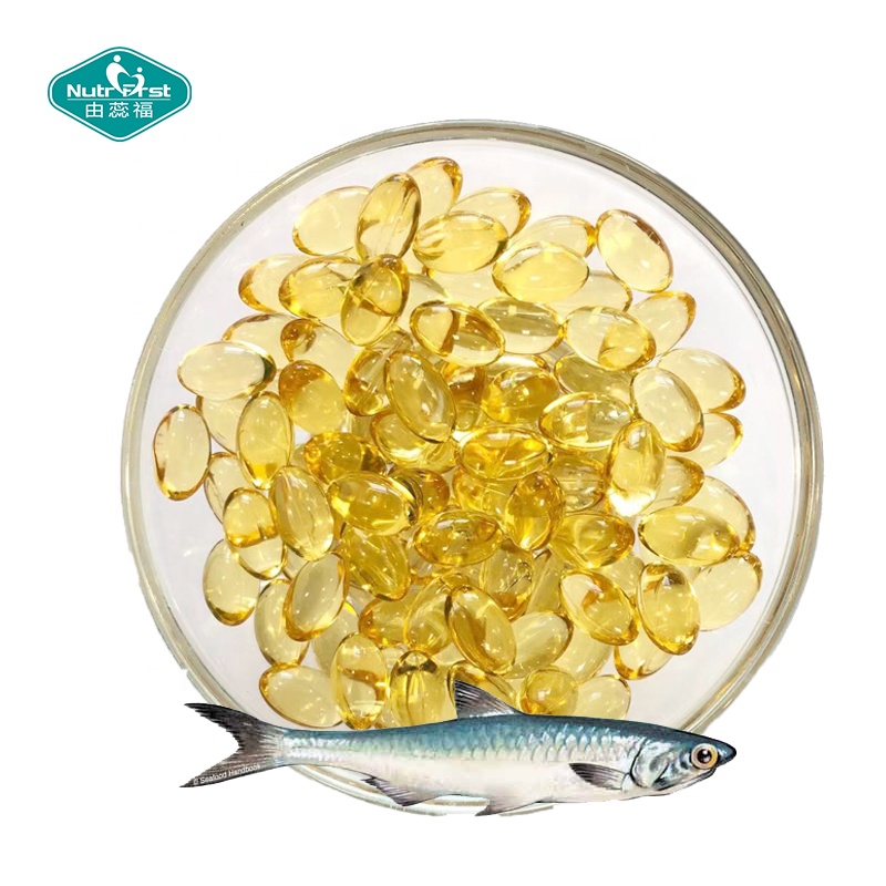 Suplemento personalizado de aceite de pescado de aguas profundas vitamina D3 1000iu/5000iu cápsula de aceite de pescado Omega-3 Softgel 500mg/1000mg