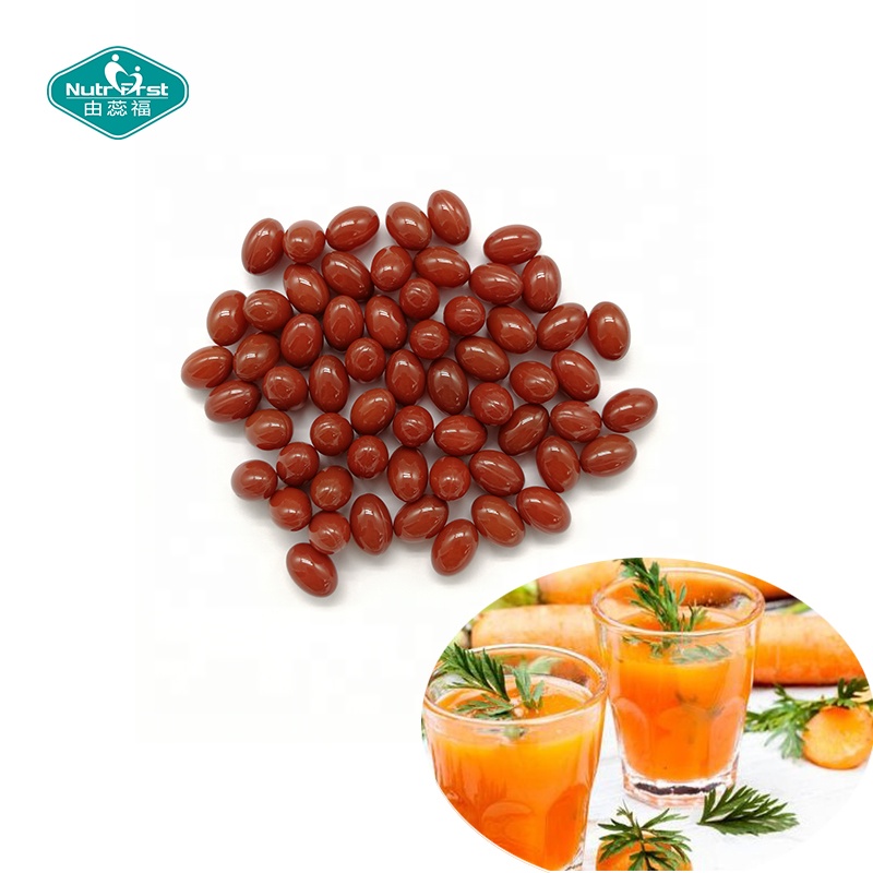 Customize Formula OEM Organic Carrot Extract Supplements Capsule Vitamin a  Beta Carotene 25000iu Soft Gels
