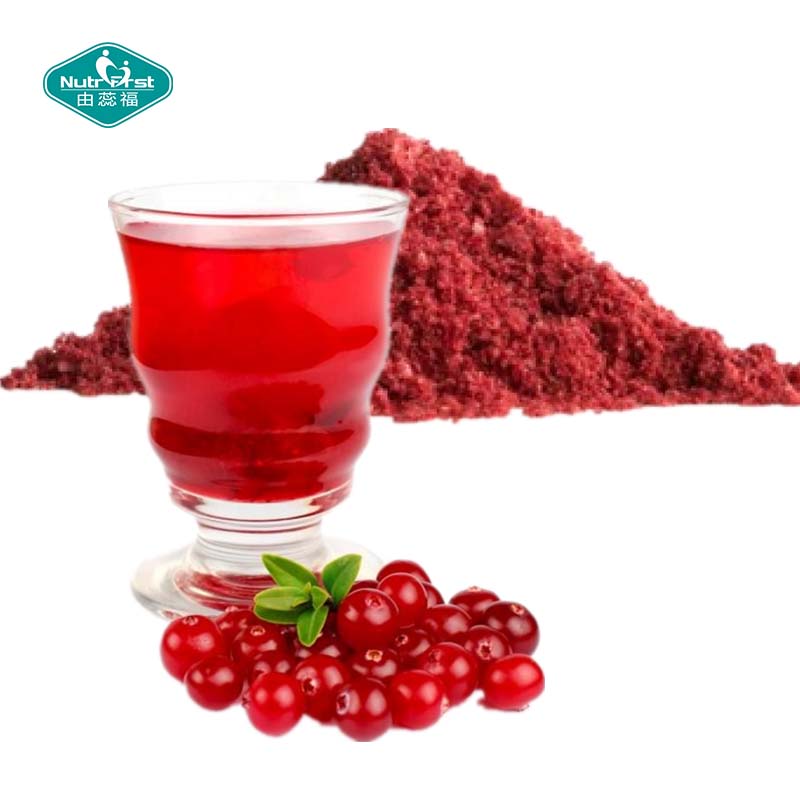 Polvo de extracto soluble en agua de fruta de arándano deshidratado congelado de harina de arándano a medida Nutrifirst con embalaje personalizado