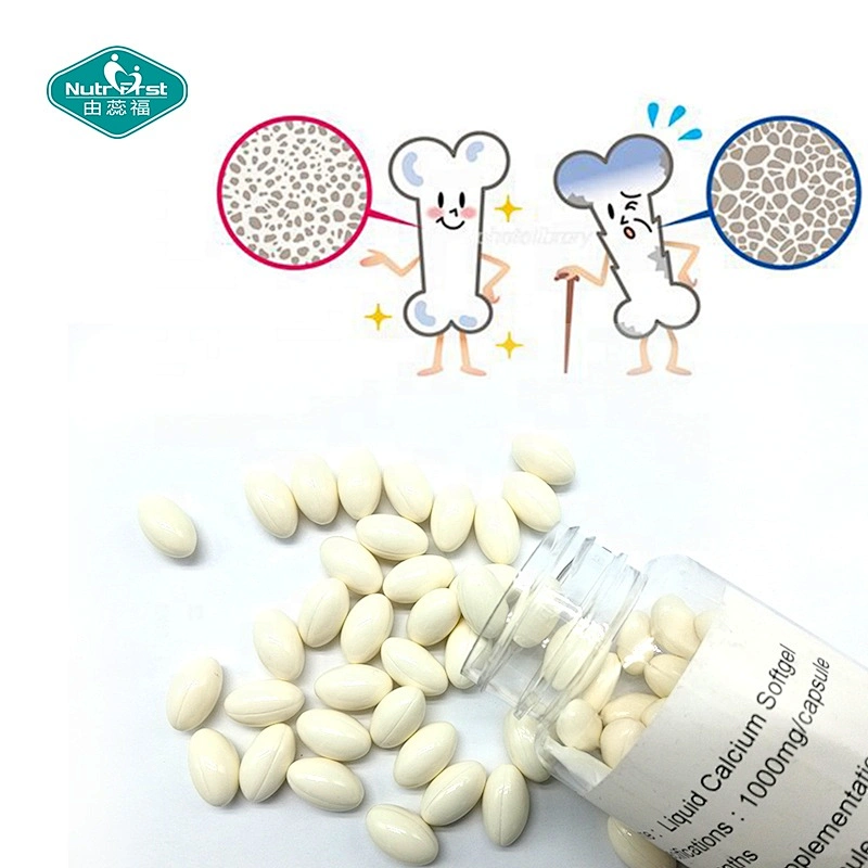 Cápsulas de calcio líquido VD3 de vitamina D3 Softgel personalizadas personalizadas Nutrifirst