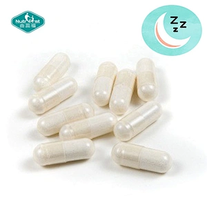 Fórmula personalizada para mejorar el extracto de hierbas para el insomnio, cápsulas de 5-hidroxitriptófano 5HTP con triptófano de valeriana