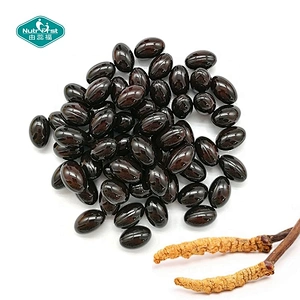 Extracto de Cordyceps Sinensis Militaris personalizado Softgel Aweto Cordyceps Mycelium Powder Soft Gel Capsule
