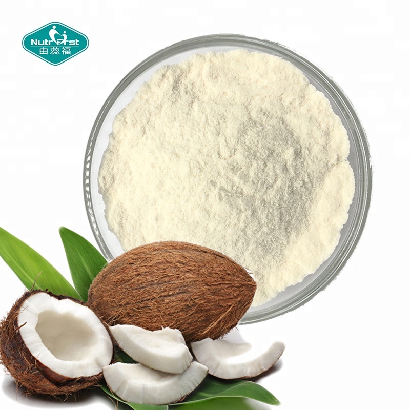 Fabricantes Organic Vegan Mct Freeze Dryed Coconut Extract Mct Oil Polvo de jugo soluble en agua a granel
