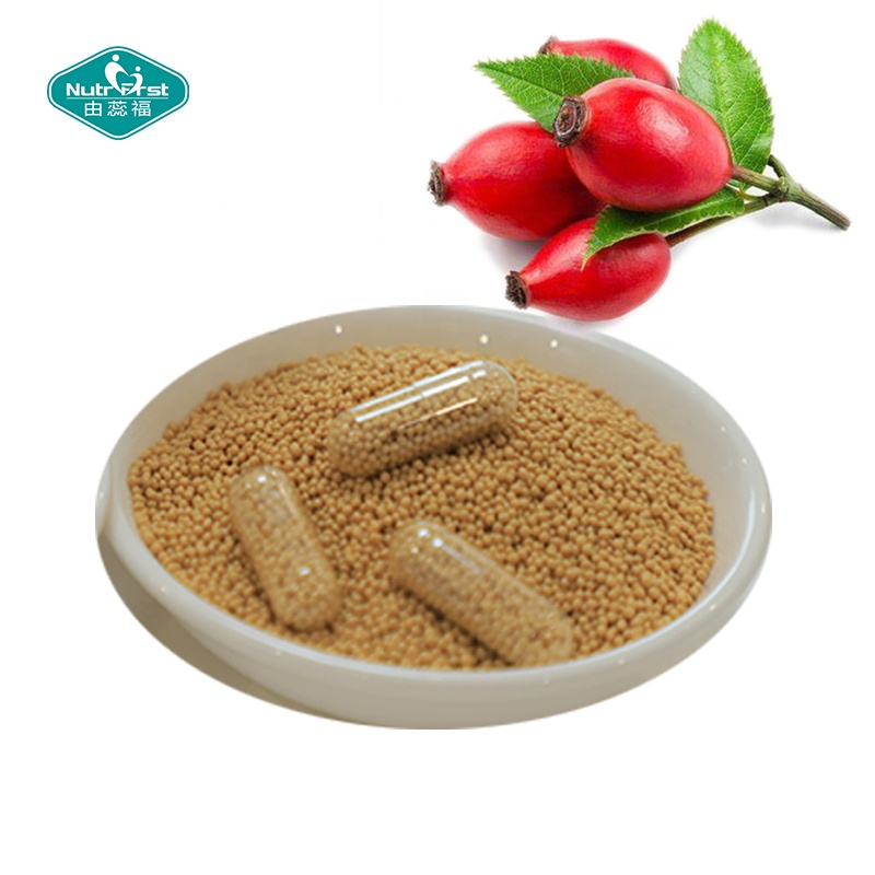 Nutrifirst Vegan Beadlet Cápsula de rosa mosqueta de liberación prolongada de vitamina C con micropellets VC