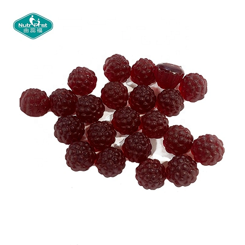 Nutrifirst OEM Immune Support Pectin Real Organic Elderberry Immune Candy Vitamin C Zinc Gummies