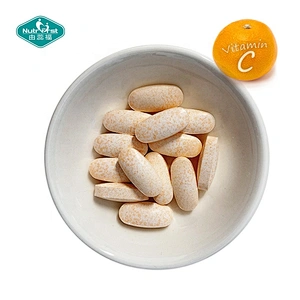 La nutrición modifica las tabletas masticables de la vitamina para requisitos particulares de la vitamina C de las píldoras masticables anaranjadas del sabor de la fórmula para el refuerzo del sistema inmunológico