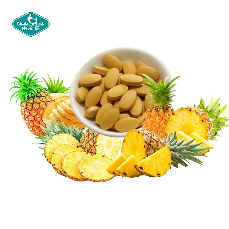 Nutrifirst Bromelain Tablets Supports Digestion Promotes Joint Health Dietary Supplement in Bulk