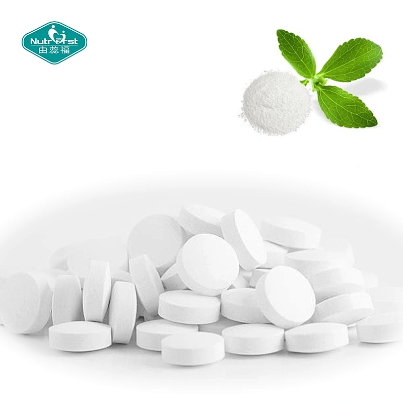 Precio de fábrica de China, polvo de Stevia de grado alimenticio de alta calidad, cero calorías, tableta de Stevia, azúcar de Stevia