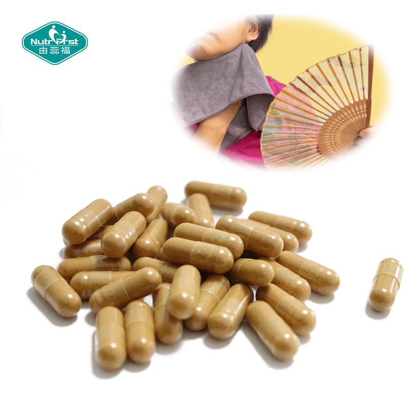 Suplemento alimenticio Nutrifirst para la salud de las mujeres, alivio de los sofocos, cápsula de cohosh negro a granel