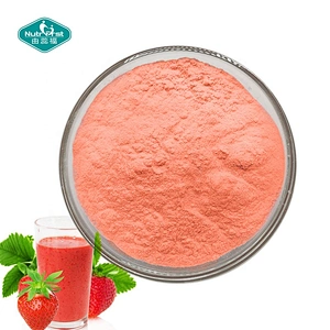 Water Soluble Flavor Fruit Juice Concentrate Customized Freeze Dried Strawberry Fruit Powder with Free Sample