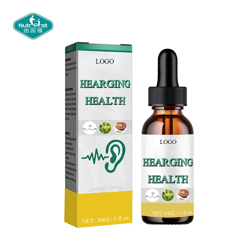 OEM Private Label Ear Health Improve Focus Herbal Extract Drop Oil Liquid
