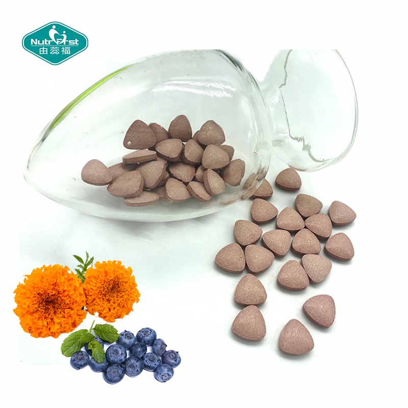 Private Label Supplier Chrysanthemum Cayenne Pepper Bilberry Fruit Extract Eyebright Tablets