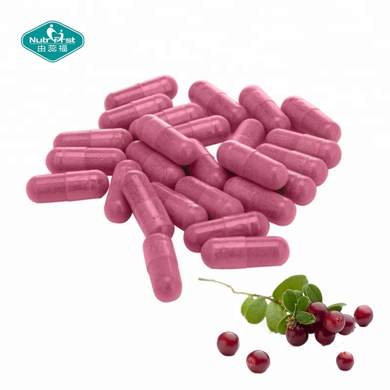 Suplementos orgánicos de la salud del tracto urinario de la cápsula del extracto del arándano de la vitamina C del OEM de la etiqueta de encargo de Nutrifirst