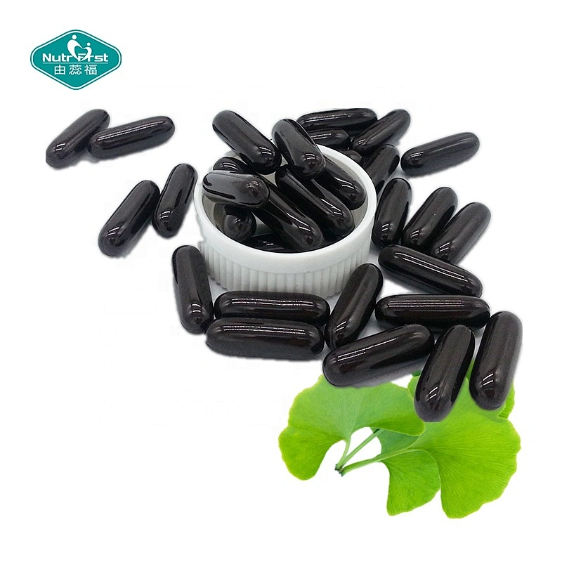Gel blando de cápsula de extracto de hoja de Ginkgo Biloba puro, suplementos nutricionales a base de hierbas, formulación a medida personalizada