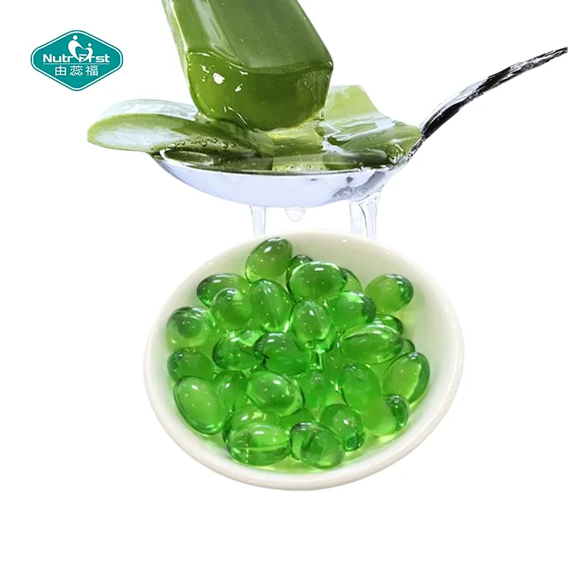 Nutrifirst Aloe Vera Softgel Capsules Dietary Supplement Benefits for Skin&Hair Supports Oral Health Capsule Bulk