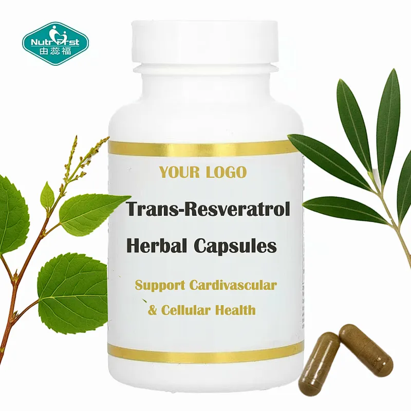 Nutrifirst OEM Anti-Aging and Cardiovascular Health Supplement Trans-Resveratrol Olive Leaf Extract Capsules