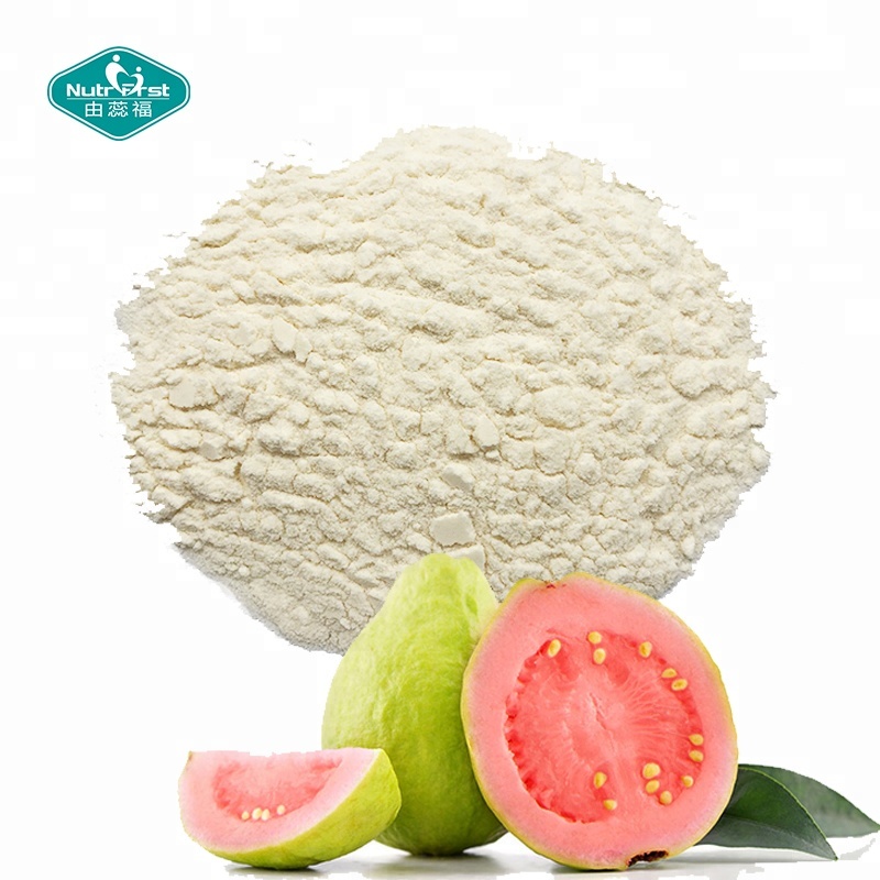 Nutrifirst personalizado deshidratado guayaba fruta secado por pulverización polvo soluble en agua para batidos para hornear helados