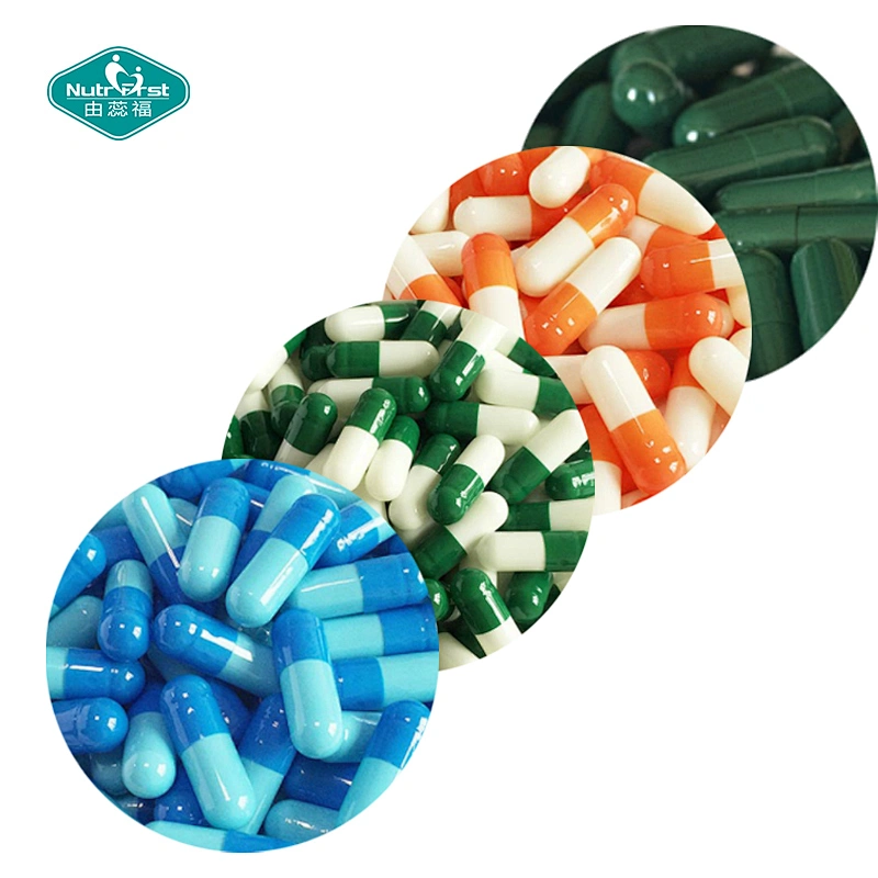 Nutrifirst All Colors Available Colors Hard Empty Capsule Shells 000# 00# 0# 1# 2# 3# with Custom Customized