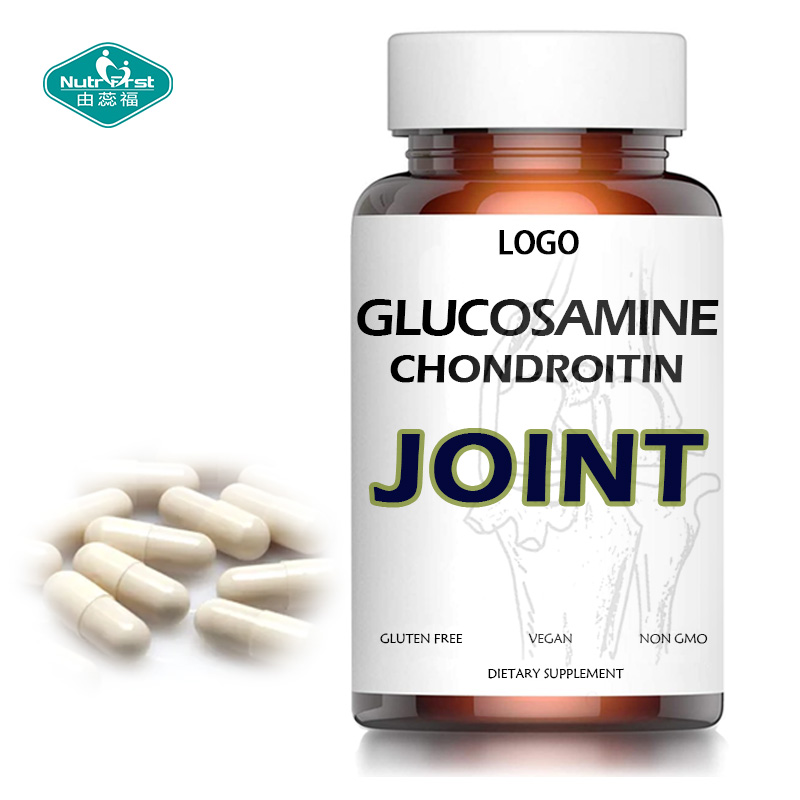 Suplemento para articulaciones Extracto de hierbas personalizado Glucosamina Condroitina MSM Cápsulas veganas para la salud de las articulaciones