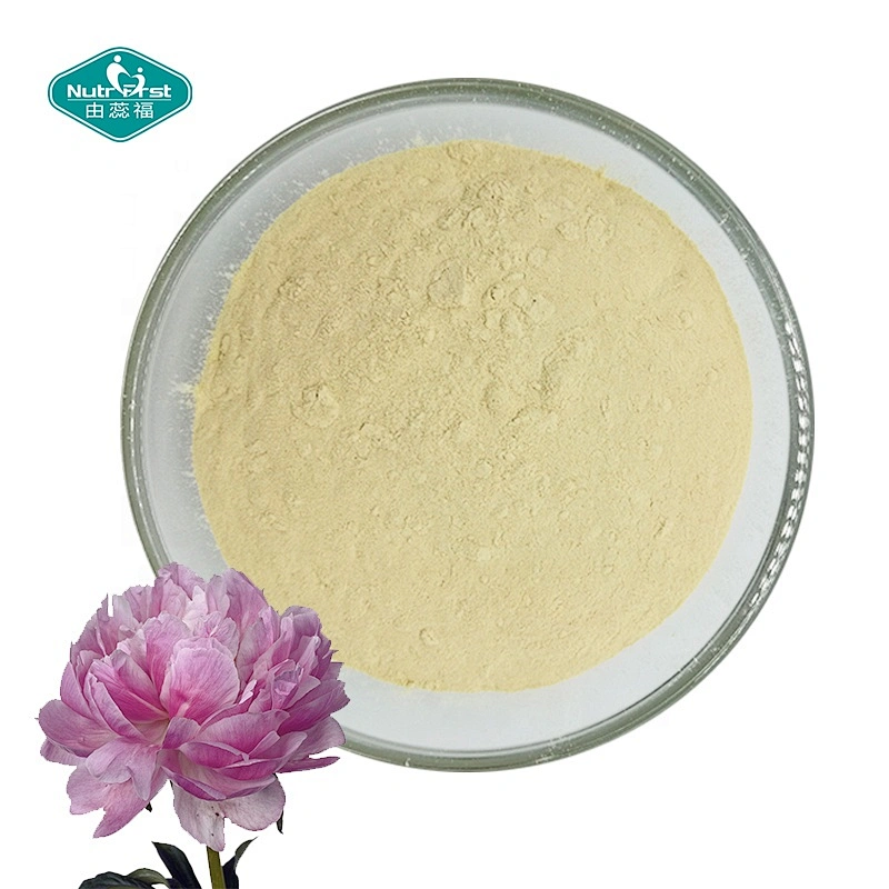 Raíz de peonía blanca PE Paeoniflorin Extracto en polvo Paeonia lactiflora Pall Peony Extracto CAS 23180-57-6