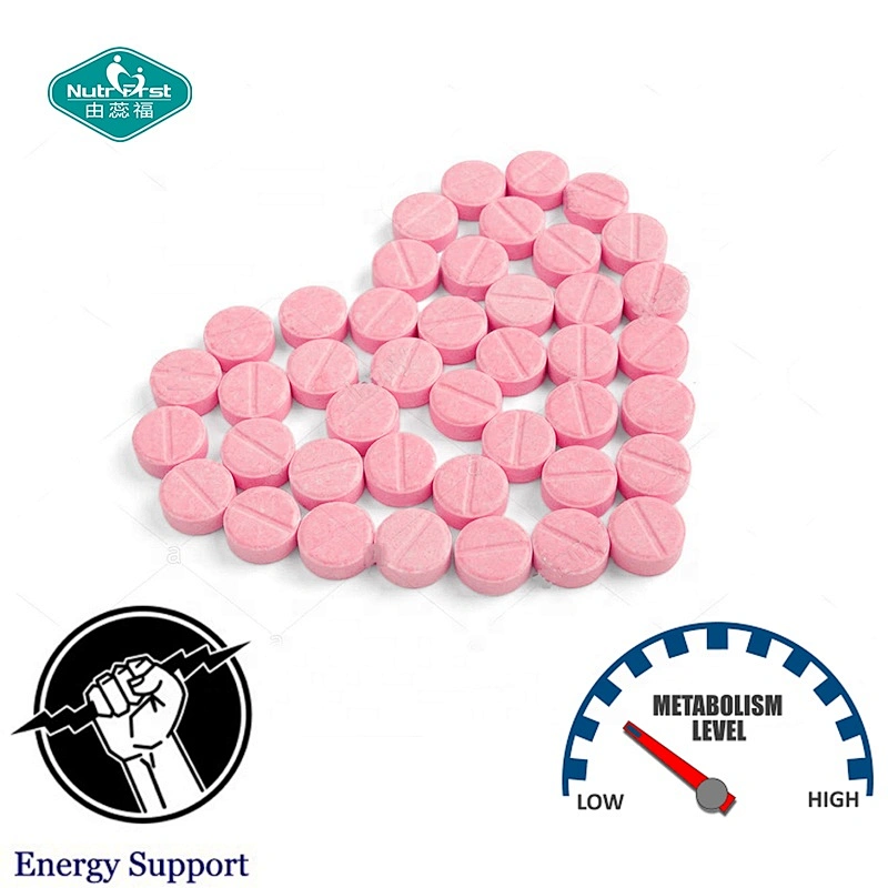 OEM Private Label Non-GMO Gluten Free Cherry Methyl Vitamin B12 Chewable Candy Tablets B-12 for Energy Support