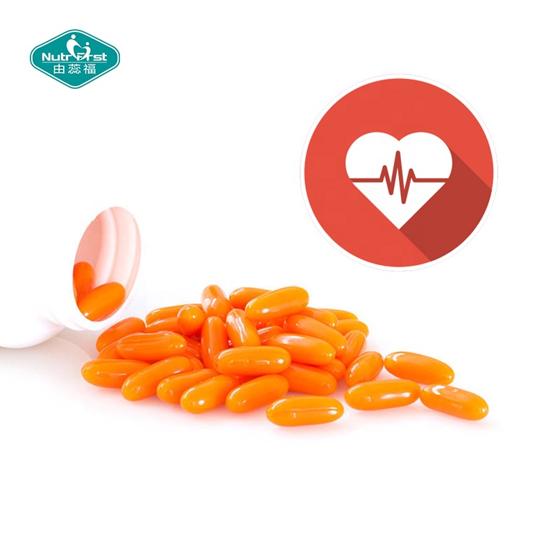 Nutrifirst Professional Manufacturer OEM Coenzyme Q10 Bulk Softgel Capsules CoQ10 100mg 200mg 300mg 500mg