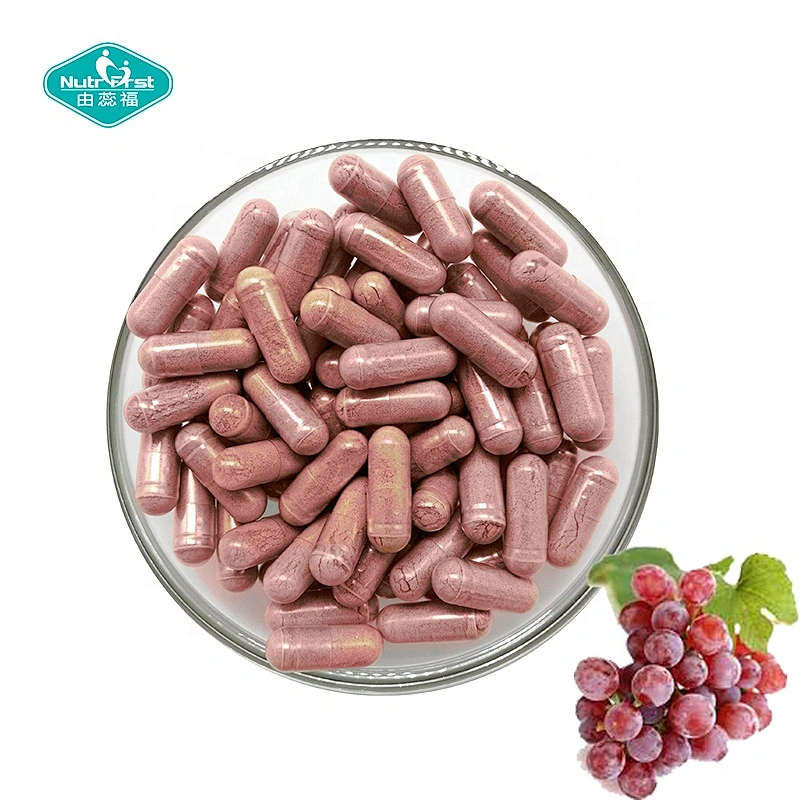 Proveedores chinos Suplementos antioxidantes antienvejecimiento Extracto de semilla de uva orgánica Cápsulas para blanquear la piel