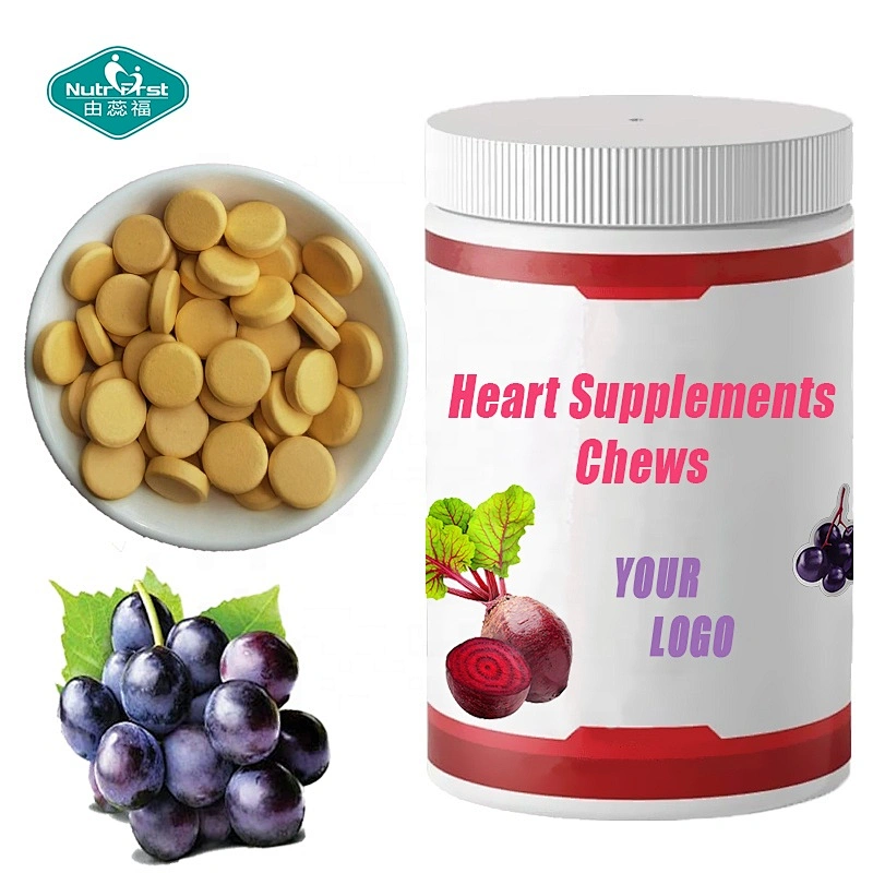 Nutrifirst Customized OEM ODM Heart Supplements Non-GMO Grape Seed Beet Root Extract Chewable Tablets