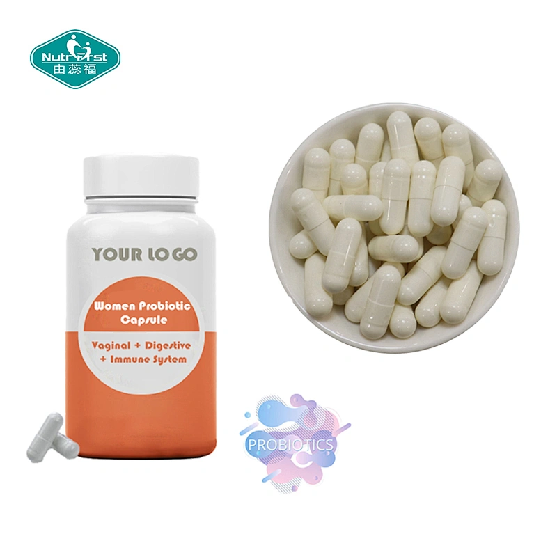 Suplementos para la salud del tracto urinario femenino Cápsulas veganas de probióticos para mujeres de 60 mil millones de CFU para la salud vaginal