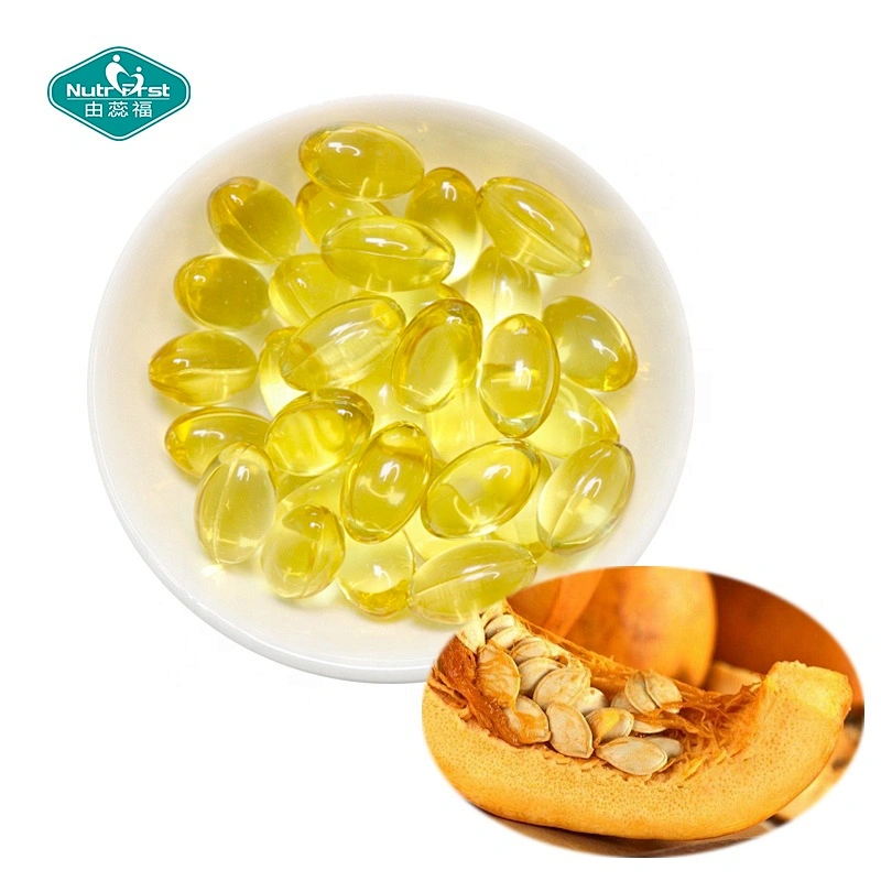 Nutrifirst Male Healthcare Products Aceite de extracto de semilla de calabaza Softgel Suplementos de próstata Formulación a medida