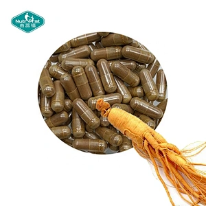 Food Supplements Korean Red Panax Ginseng Root Extract Capules With Ginkgo Biloba Extract