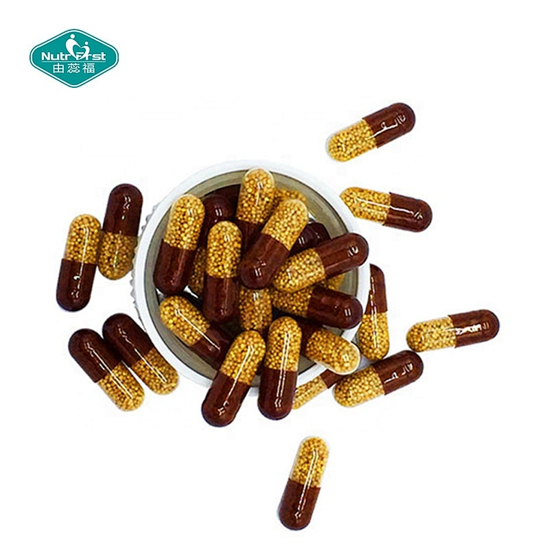 Nutrifirst Vegan B Vitamins B12 B1 B2 B3 B5 B6 B7 B9 Ácido fólico Super B Complex Cápsula de micropellets de liberación lenta