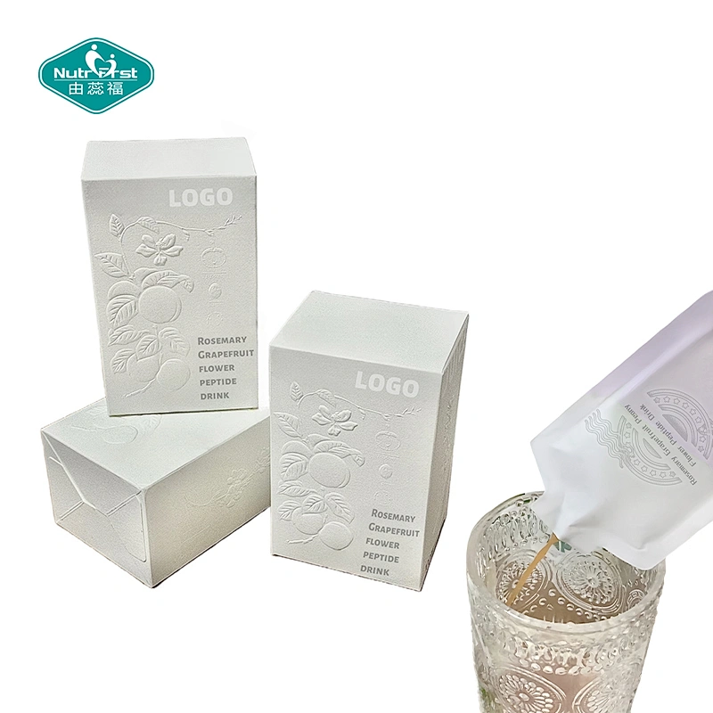 Nutrifirst OEM Labeling Rosemary Grapefruit Peony Flower Peptide Drink