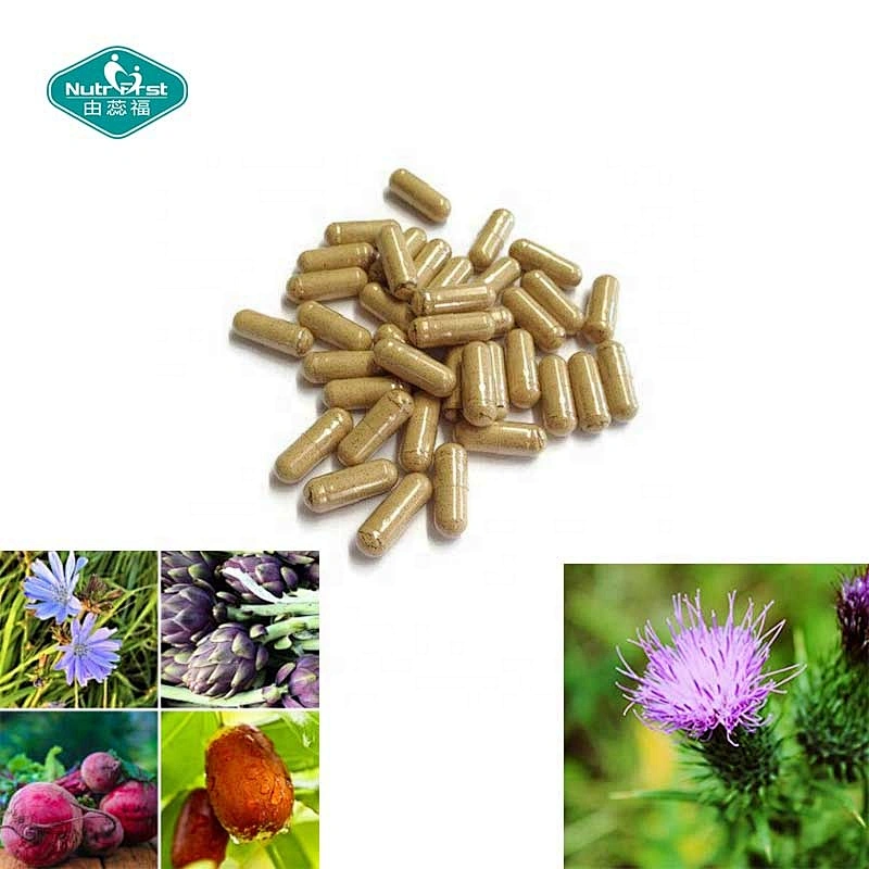 Milk Thistle Beetroot Artichoke Whole Plant Dandelion Leaf Jujube Seed Chicory Root Extract Capsule