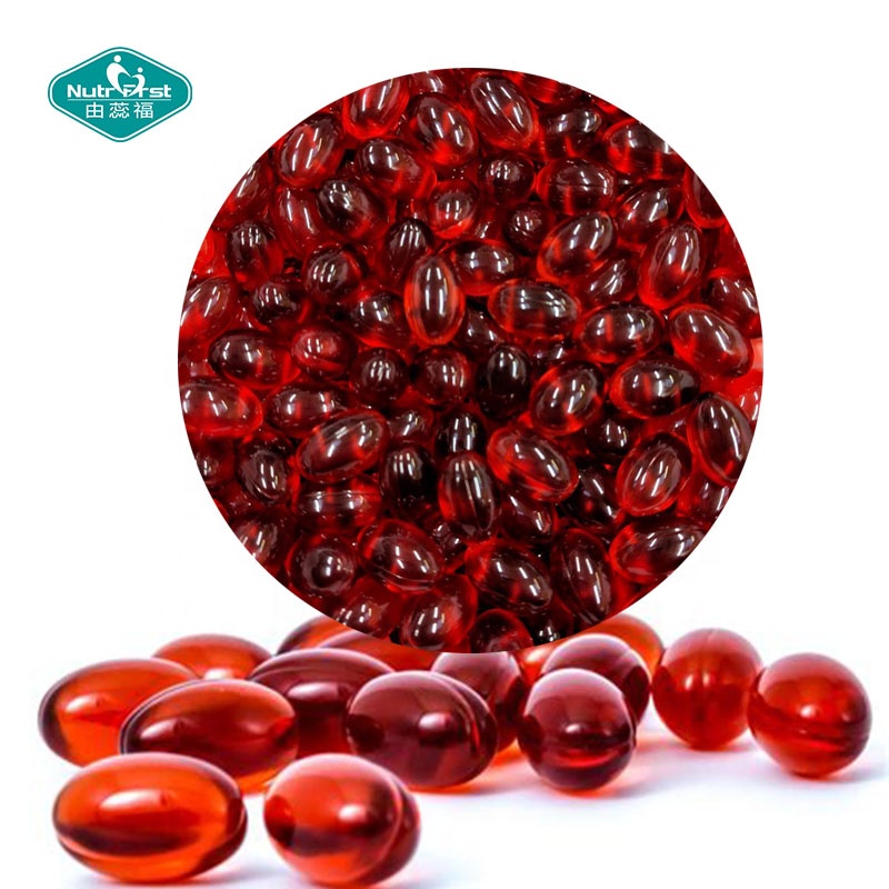 Suplemento de astaxantina con etiqueta personalizada Nutrifirst Cápsulas blandas de aceite de krill antártico Omega-3 EPA DHA