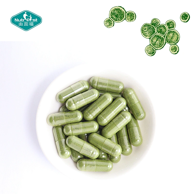OEM Private Label Superfood Multivitamin Chlorophyll Minerals Algae Chlorella Vegan Capsule Rich in Protein