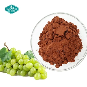 Fábrica de extractos de plantas extracto de semilla de uva polifenoles 80% polvo de proantocianidina 95% semillas de frutas de uva pe