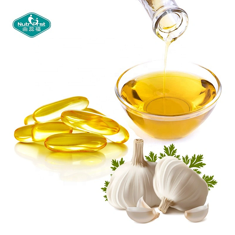 Fabricantes de productos nutricionales Suplemento de inmunidad mejorado 500: 1 Cápsula blanda de aceite de ajo inodoro con alicina