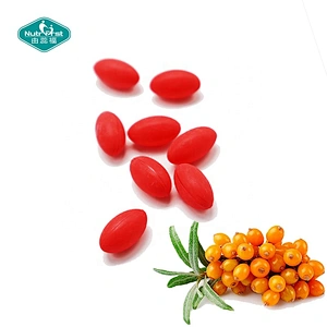 Cápsulas de aceite de espino amarillo Nutrifirst, complemento alimenticio Omega 7, aceite de espino amarillo, desintoxicación del hígado, belleza, cápsula blanda