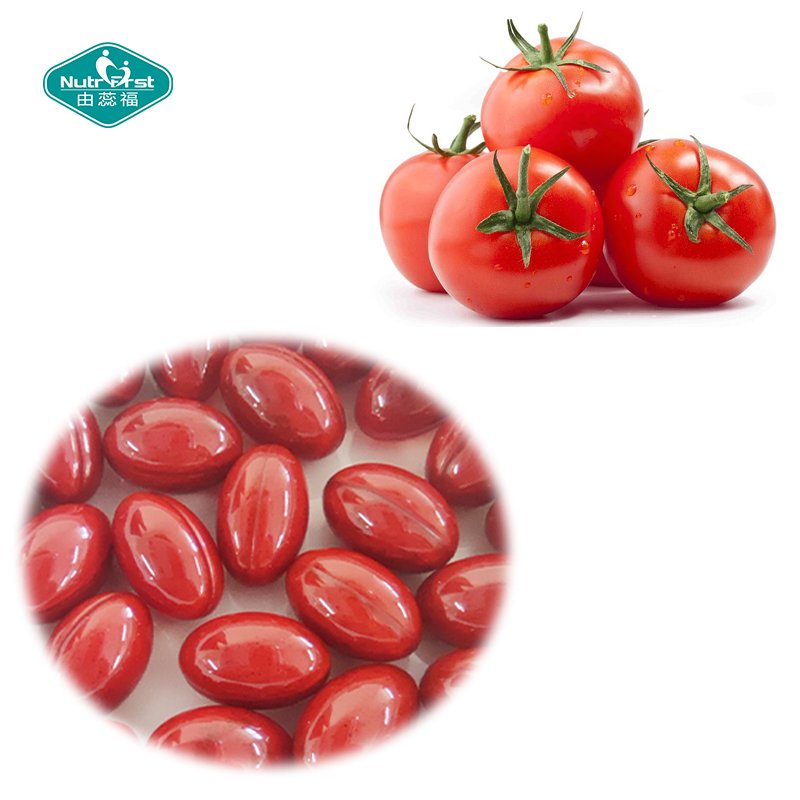 Nutrifirst Tomato Extract Powder Lycopene 10mg Antioxidant Soft Gel Capsule with Customized Package