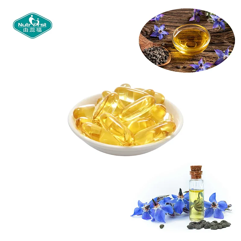 Nutrifirst Custom Customization OEM Reduce the Appearance of Fine Lines and Wrinkles Borage Oil Softgel