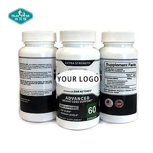Suplemento para pérdida de peso, píldoras quemadoras de grasa, sales Keto BHB, cápsulas adelgazantes de desintoxicación inmune con paquete personalizado