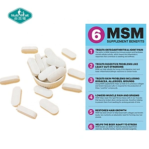 Nutrifirst Bespoke Formulation Bulk Methyl Sulfonyl Methane Pill MSM Supplement Tablets for Bone Care