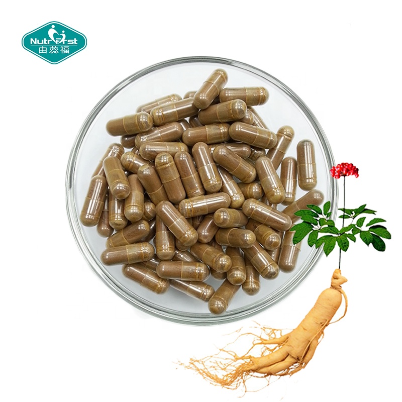 Food Supplements Korean Red Panax Ginseng Root Extract Capules With Ginkgo Biloba Extract